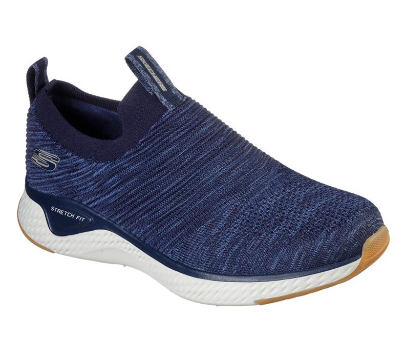 Skechers Solar Fuse - Mens Slip On Shoes Navy [AU-HW3848]